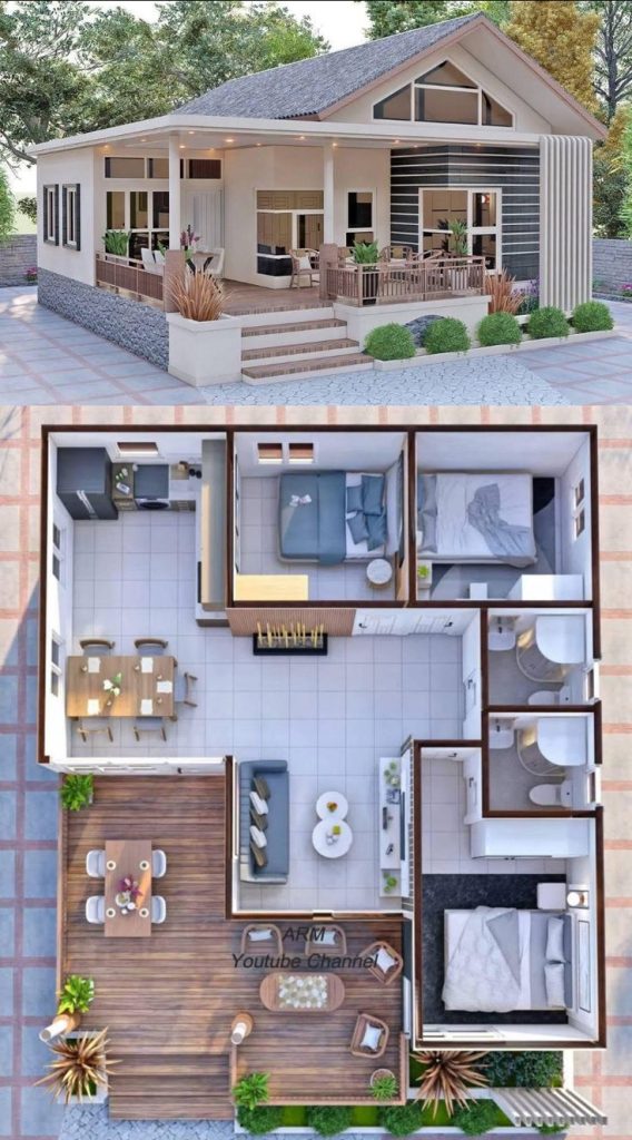 denah rumah minimalis